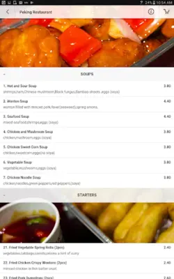 Peking Restaurant android App screenshot 1